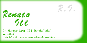 renato ill business card